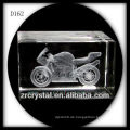 3D Lasergravur Motorrad Kristallwürfel